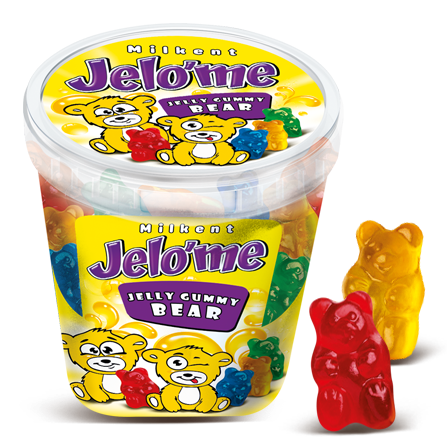 Jelo'me Fruit Flavored Gummy Bear Candy